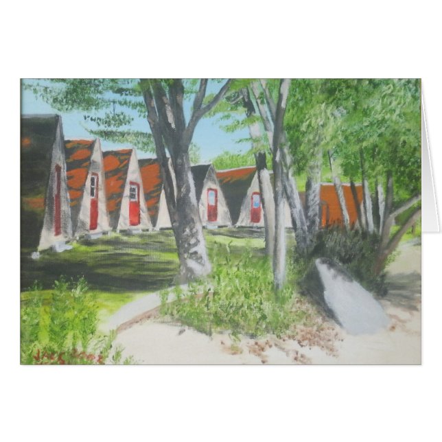 Cartão Beach Tent-els COTW (Frente Horizontal)