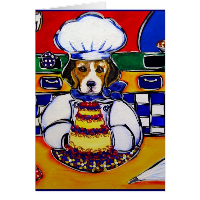Cartão Beagle Chef (Frente)
