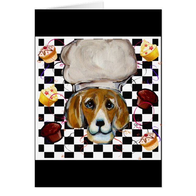 Cartão Beagle Chef (Frente)