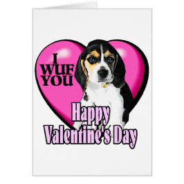 Cartão Beagle I Wuf You