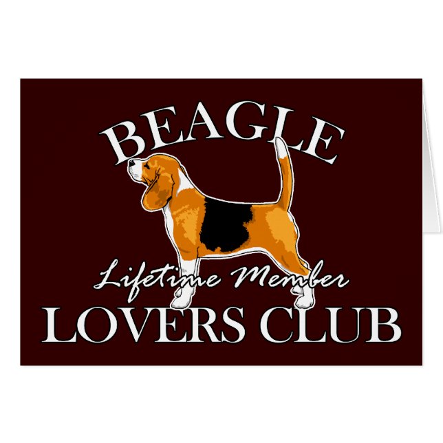 Cartão Beagle Lovers Club (Frente Horizontal)