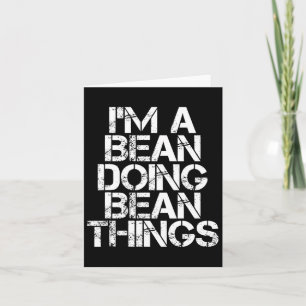 Cartão Bean Funny Surname Family Tree Birthday Reunião Gi