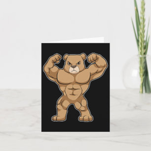 Cartão Bear Bodybuilding Sports