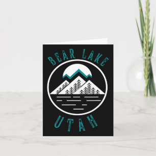 Cartão Bear Lake Utah — Arco de Pé a Montanha