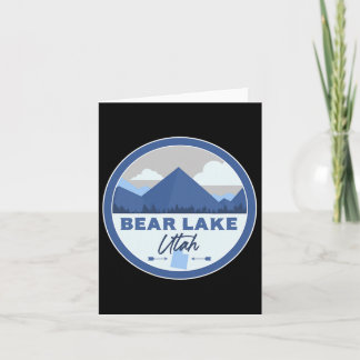 Cartão Bear Lake Utah Montanhas Ut Crachá Caminhando de S