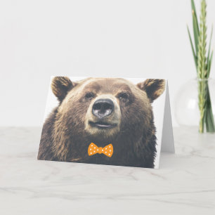 Cartão Bear with bow