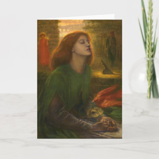 Cartão Beata Beatrix - Dante Gabriel Rossetti