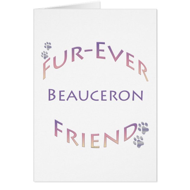 Cartão Beauceron Fuere (Frente)