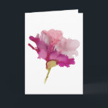 Cartão Beautiful Abstract Pink Floral Greeting Card<br><div class="desc">A beautiful abstract floral image,  originally created with alcohol inks,  with colorful pinks and greens. Similar to a vivid watercolor.
Blank on the inside.</div>