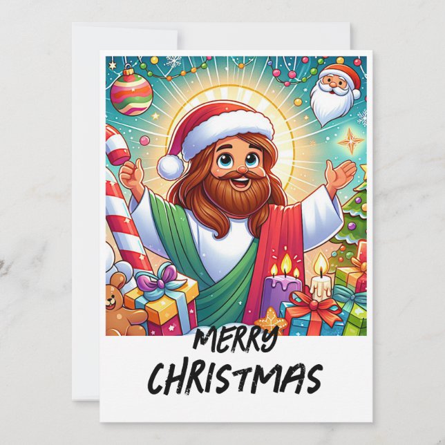 Cartão Beautiful Animated Christmas Card (Frente)
