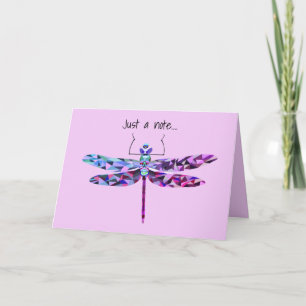 Cartão Beautiful Dragonfly Art Greeting Card