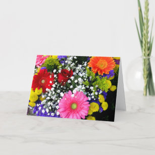 Cartão Beautiful Flowers Thinking of You Greeting Card