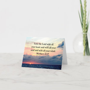 CARTÃO BEAUTIFUL MATTHEW 22:37 SUNRISE PHOTO DESIGN