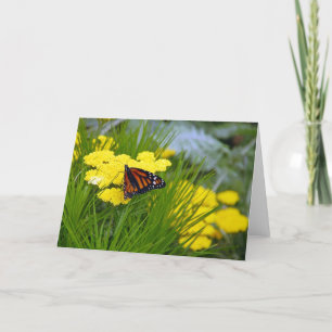 Cartão Beautiful monarch butterfly greeting card
