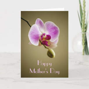 Cartão Beautiful Orchid Mother's Day
