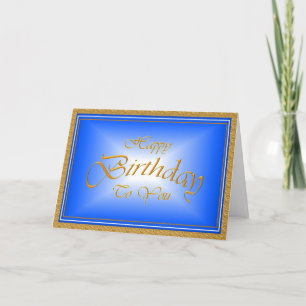 Cartão Beautiful sparkling blue diamond birthday