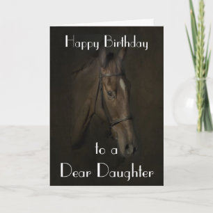 CARTÃO 'BEAUTY' HORSE DAUGHTER GREETING CARD