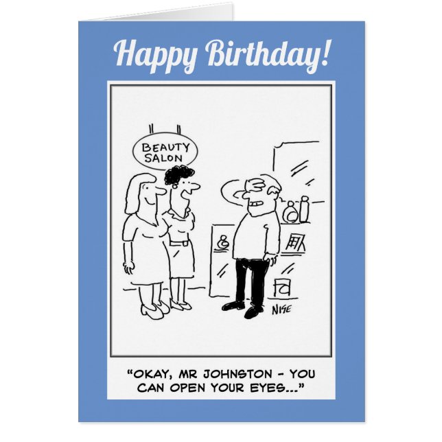 Cartão Beauty Salon Surprise (Frente)