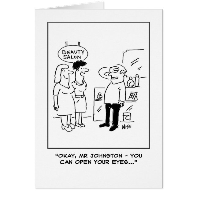 Cartão Beauty Salon Surprise (Frente)