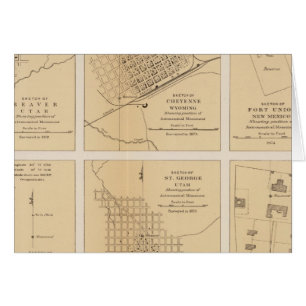 Cartão Beaver, Cheyenne, Fort Union, Georgetown