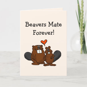 Cartão Beavers Forever Love Card