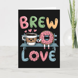 Cartão Beba Amor Sorva Donut de Café Aconchegante Valenti