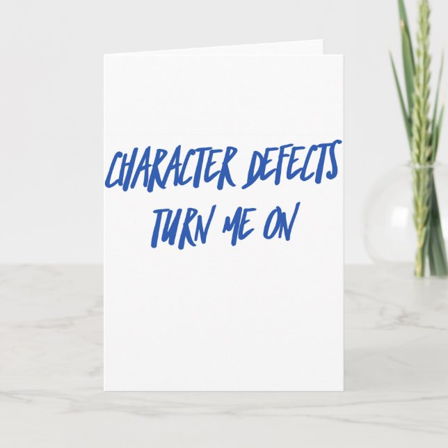 Cartão Bebado sóbrio da recuperação dos defeitos de (Frente)