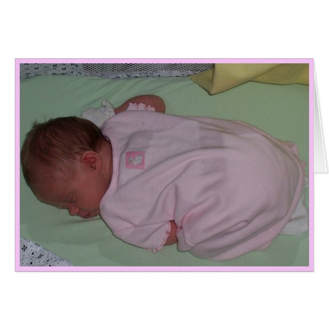 Cartão Bebé (Frente Horizontal)