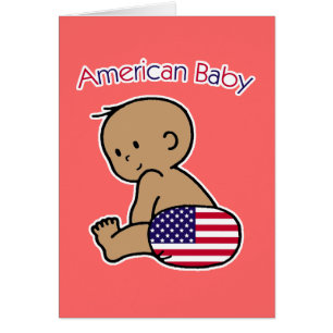 Cartão Bebê americano