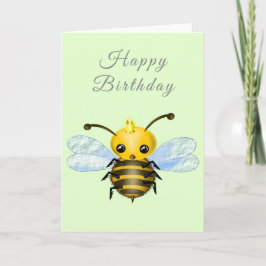 Cartão Bebê Aniversário Carteira Rainha Bebê - Seu Texto