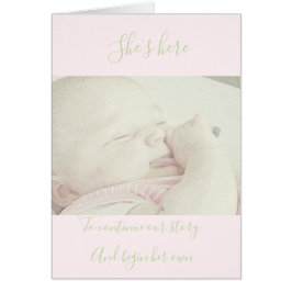 Cartão Bebé bem-vindo