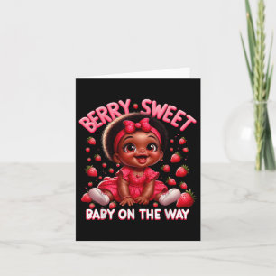 Cartão Bebê Bonito De Berry No Caminho Da Gravidez Gr