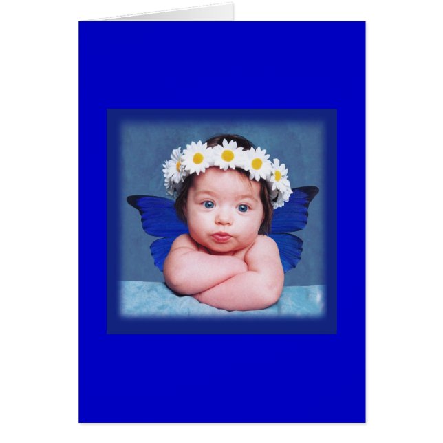 Cartão Bebê borboleta (Frente)