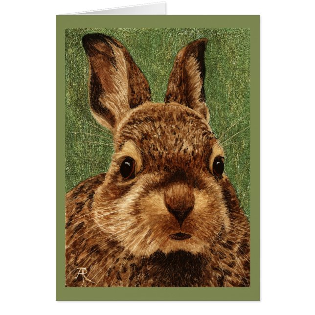 Cartão Bebê Cottontail Rabbit (Frente)