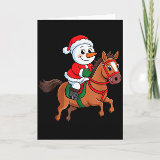 Cartão Bebê Criança Boneco de Neve Chapéu do Papai Noel C