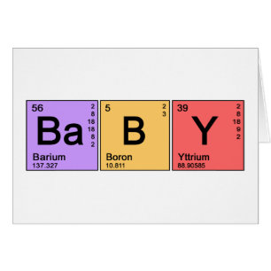 Cartão Bebê da química
