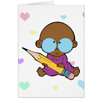 Cartão Bebê do nerd