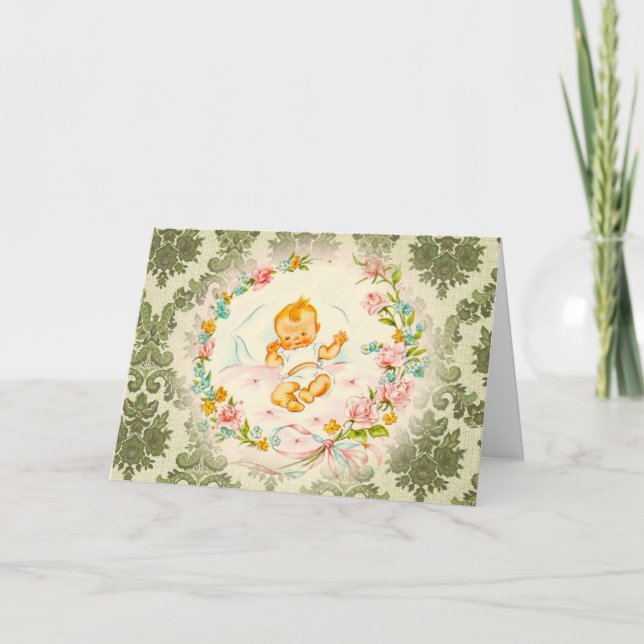 Cartão Bebê do Victorian (Frente)