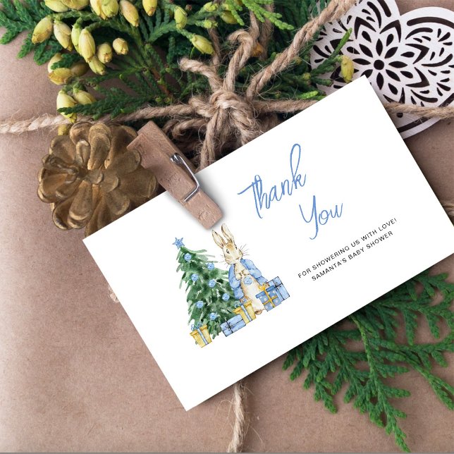 Cartão Bebê está frio fora do chá de fraldas obrigado (Criador carregado)