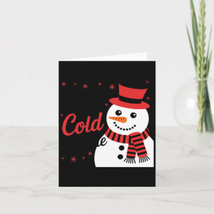 Cartão Bebê Está Frio Lá Fora Natal Retro Manga Longa