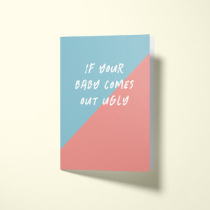 Cartão Bebê Feio Promete Gravidez Engraçada