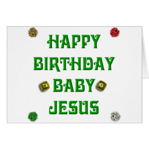 Cartão Bebê Jesus #1 do feliz aniversario