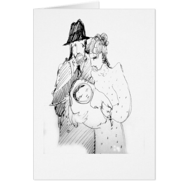 Cartão Bebê judaico (Frente)