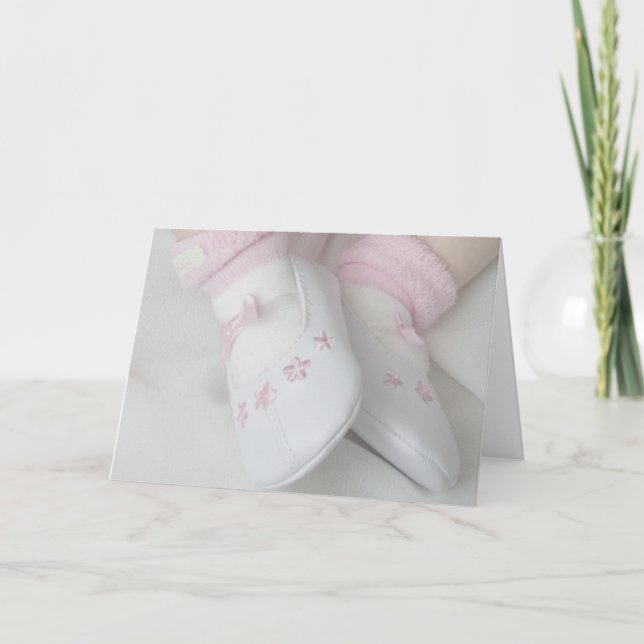 Cartão Bebê Menina (Frente)