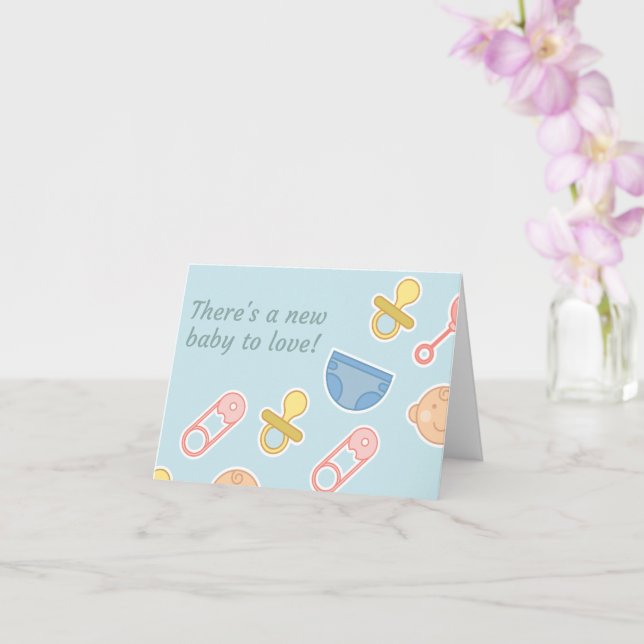 Cartão Bebê novo (Orquídea)