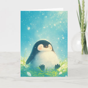 Cartão Bebê Penguin Refrigeração