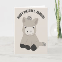 Bebê Personalizado Donkey Aniversário