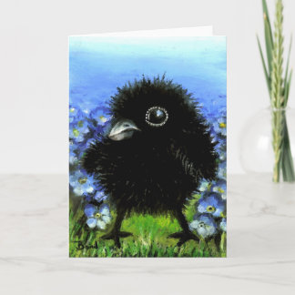 Cartão Bebê raven