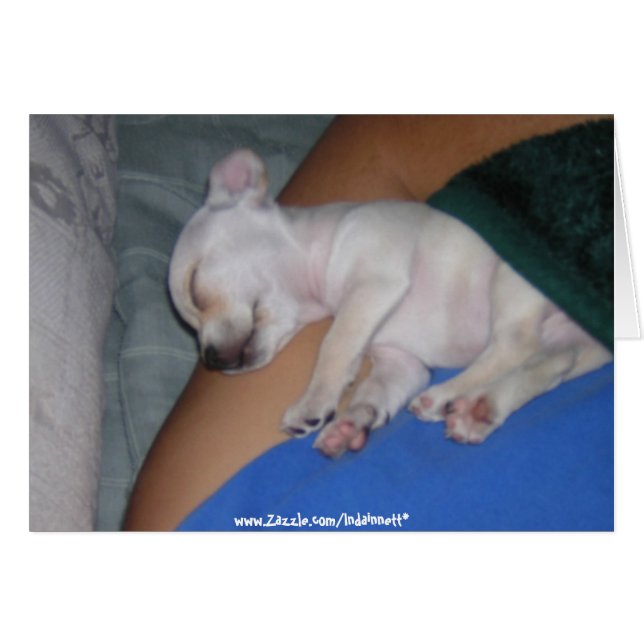 Cartão Bebê Tired-Card. (Frente Horizontal)