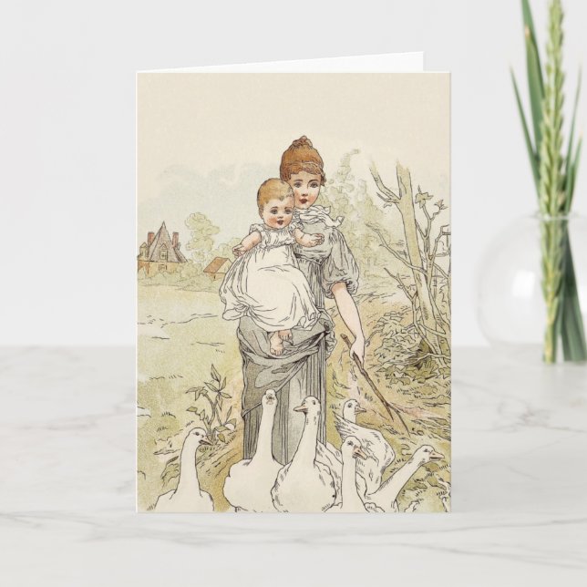 Cartão Bebê Vintage (Frente)